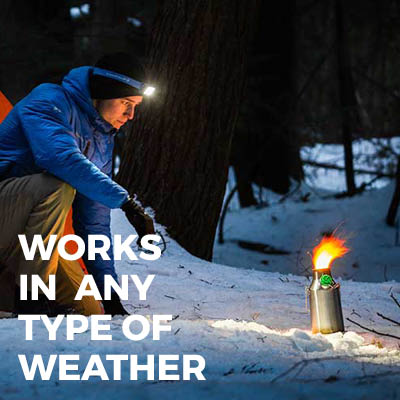 Kelly Kettle - Works in All Types of Weather