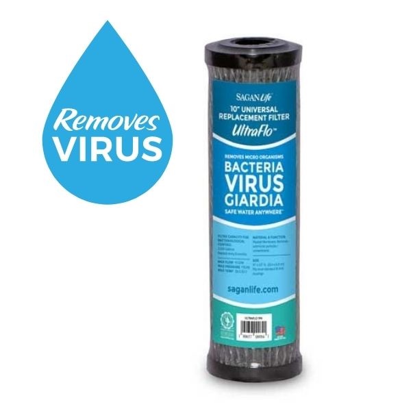 UltraFlo? Universal 10? Water Filter Replacement / Purifies Up to 2000 Gallons /1 Filter