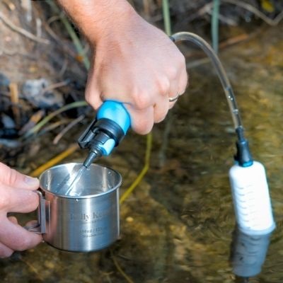 Water Purification with hand pump