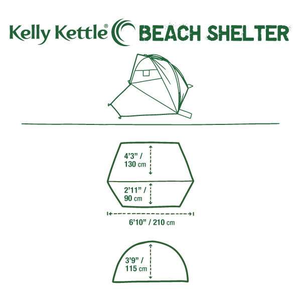 kelly kettle usa beach shelter